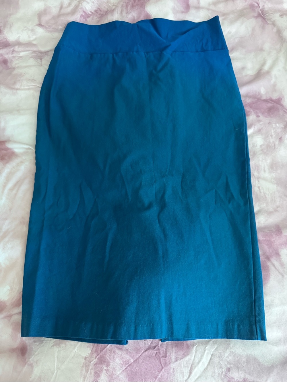 Blue Pencil Skirt - Women